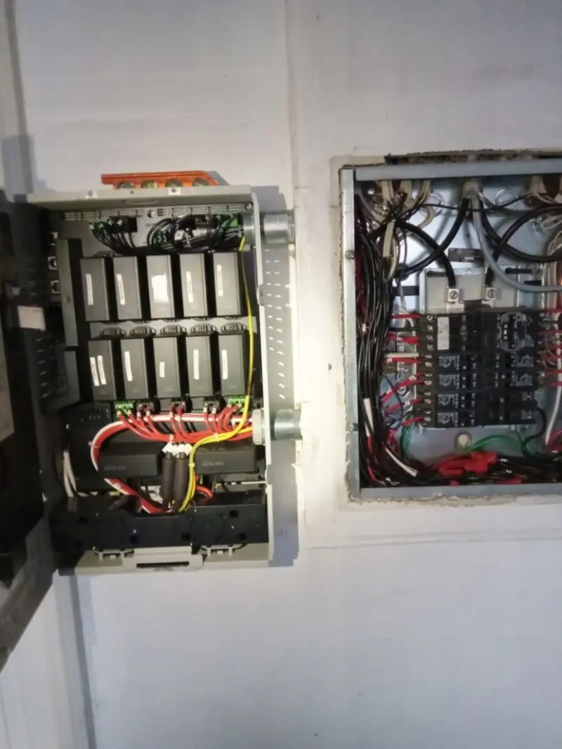 Electrical panel upgrade completed for Indoor Lighting Installation in Hutto